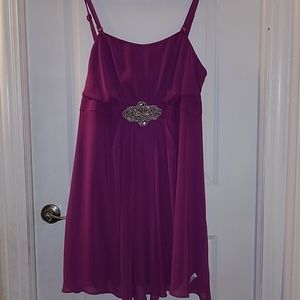 Fuchsia Jeweled mini dress for Prom!